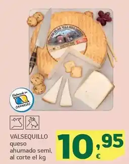 HiperDino Valsequillo - queso ahumado semi oferta