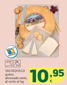 HiperDino Valsequillo - queso ahumado semi oferta