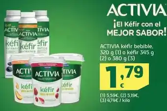 HiperDino Danone - activia kefir bebible oferta