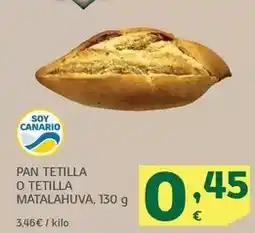 HiperDino Pan tetilla o tetilla matalahuva oferta