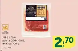 HiperDino Aire sano - paleta d.o.p. 100%/ lonchas 100 g oferta