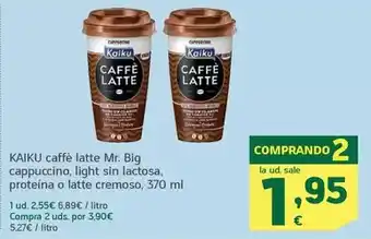 HiperDino Kaiku - caffè latte m. big cappuccino/ light sin lactosa/ proteína o latte cremoso oferta
