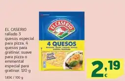 HiperDino El caserío - rallado 3 queso especial para pizza oferta