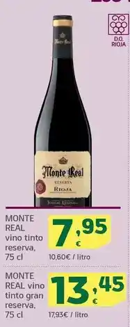 HiperDino Monte real - vino tinto reserva oferta