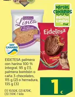 HiperDino Eidetesa - palmera con harina 100% integral oferta