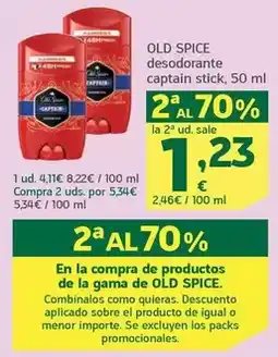 HiperDino Old spice - desodorante captain stick oferta