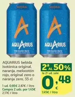 HiperDino Aquarius - bebida isotónica original oferta