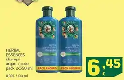 HiperDino Herbal essences - champú argán o coco oferta