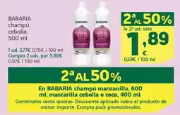 HiperDino Babaria - champú cebolla oferta