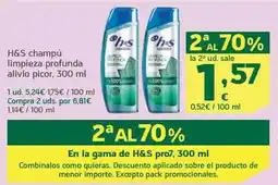 HiperDino H&s - champú limpieza profunda alivio picor oferta