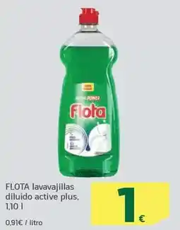 HiperDino Flota - lavavajillas diluido active plus oferta