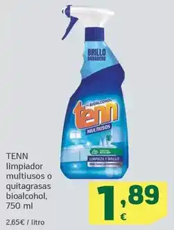 HiperDino Tenn - limpiador multiusos o quitagrasas bioalcohol oferta