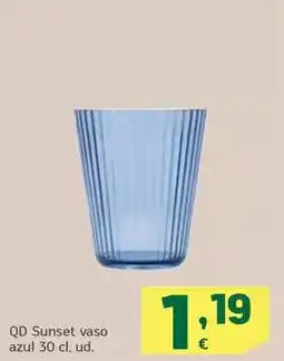 HiperDino Qd sunset vaso azul oferta