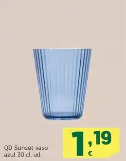 HiperDino Qd sunset vaso azul oferta