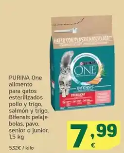 HiperDino Purina one - alimento para gatos esterilizados pollo y trigo oferta