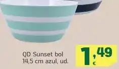 HiperDino Qd sunset bol 14,5 cm azul oferta