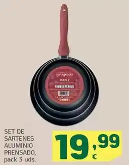HiperDino Set de sartenes aluminio prensado oferta