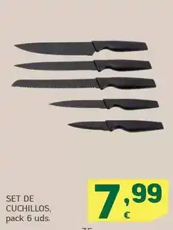 HiperDino Set de cuchillos oferta