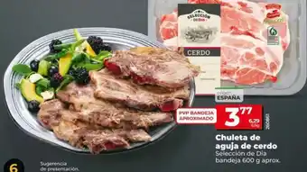 Dia Seleccion de dia - chuleta de aguja de cerdo oferta