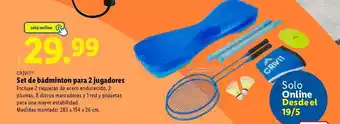Lidl Crivit - set de bádminton para 2 jugadores oferta