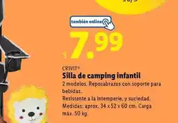 Lidl Crivit - silla de camping infantil oferta