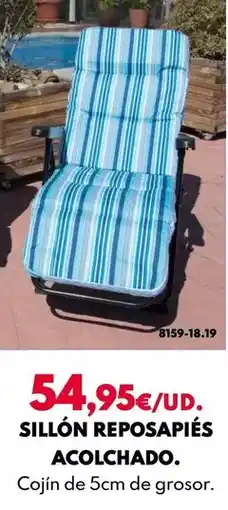 BricoCentro Sillon reposapiés acolchado oferta
