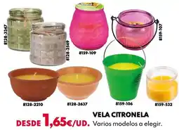 BricoCentro Vela citronela oferta