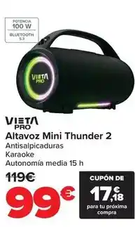 Carrefour Vieta pro - altavoz mini thunder 2 oferta