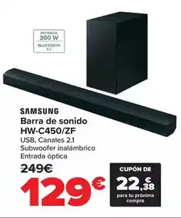 Carrefour Samsung - barra de sonido hw-c450/zf oferta