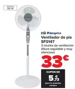 Carrefour Orbegozo - ventilador de pie sf0147 oferta