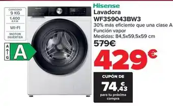 Carrefour Hisense - lavadora wf3s9043bw3 oferta