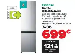 Carrefour Hisense - combi rb440n4acc oferta
