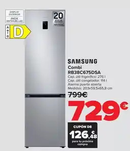 Carrefour Samsung - combi rb38c675dsa oferta