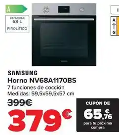 Carrefour Samsung - horno nv68a1170bs oferta