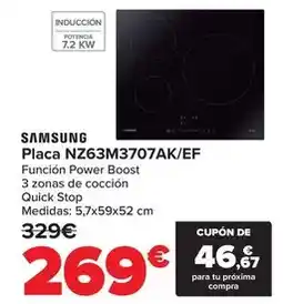 Carrefour Samsung - placa nz63m3707ak/ef oferta