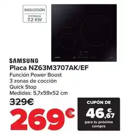 Carrefour Samsung - placa nz63m3707ak/ef oferta