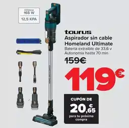 Carrefour Taurus - aspirador sin cable homeland ultimate oferta