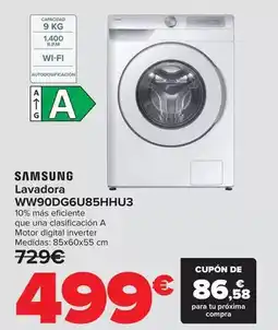 Carrefour Samsung - lavadora ww90dg6u85hhu3 oferta