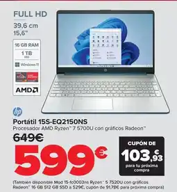 Carrefour Hp - portátil 15s-eq2150ns oferta