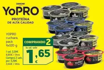 HiperDino Danone - yopro cuchara oferta