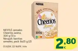 HiperDino Nestlé - cereales cheerios avena oferta