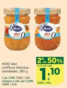 HiperDino Hero - diet confitura distintas oferta