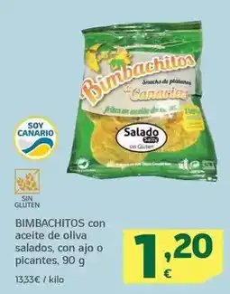HiperDino Bimbachitos - con aceite de oliva salados oferta