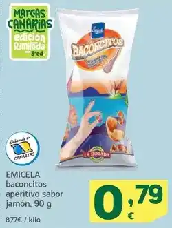 HiperDino Emicela - baconcitos aperitivo sabor jamón oferta