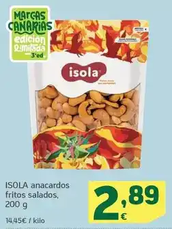HiperDino Isola - anacardos fritos salados oferta