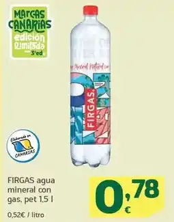 HiperDino Firgas - agua mineral con gas oferta