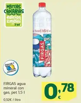 HiperDino Firgas - agua mineral con gas oferta