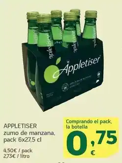 HiperDino Appletiser - zumo de manzana oferta