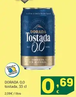 HiperDino Dorada - 0.0 tostada oferta