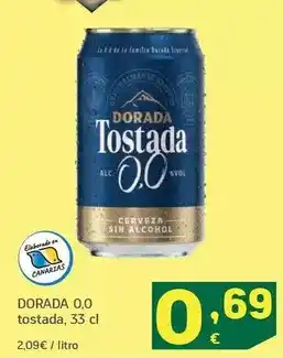 HiperDino Dorada - 0.0 tostada oferta